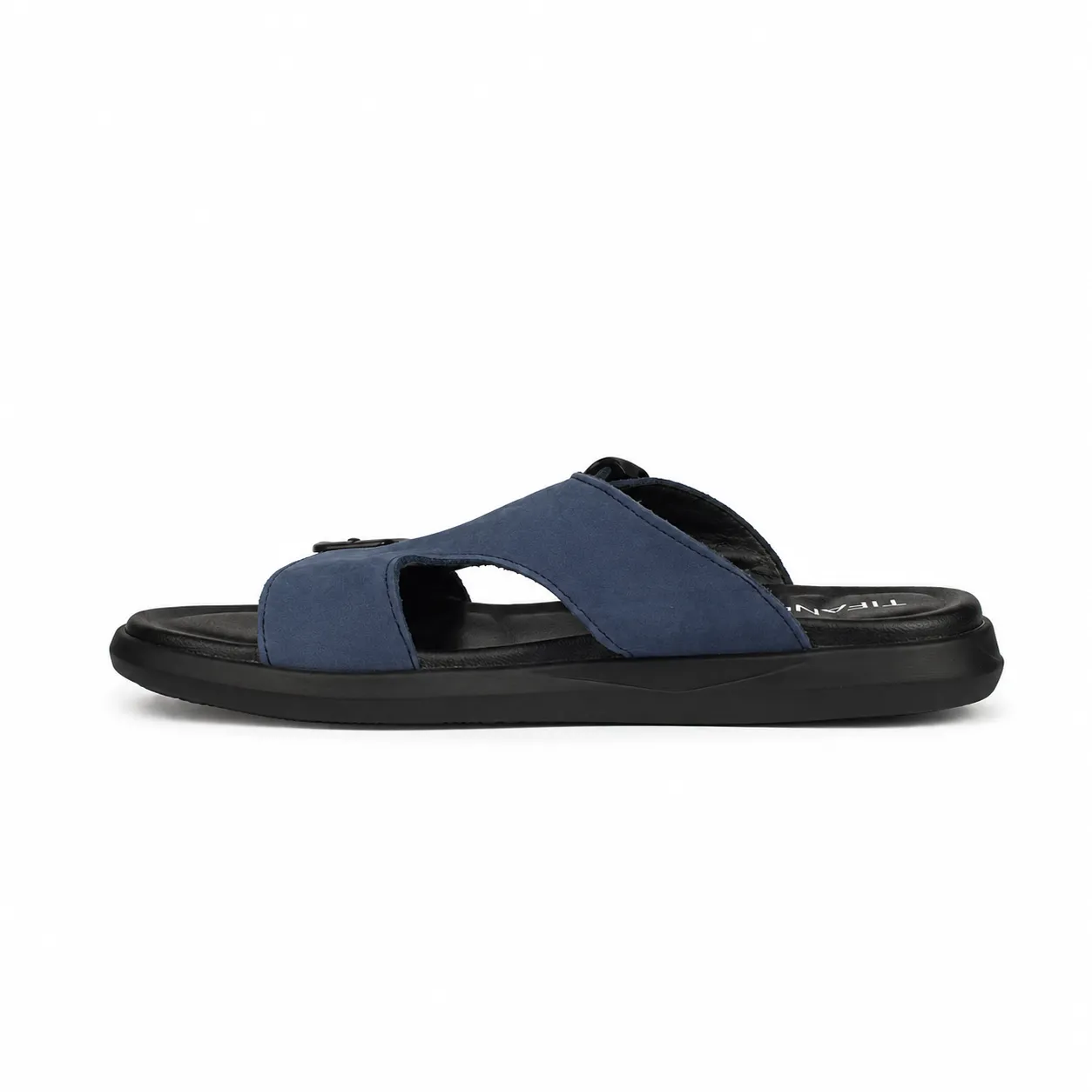 Sandales pour homme 035 bleu daim nibique   miniature